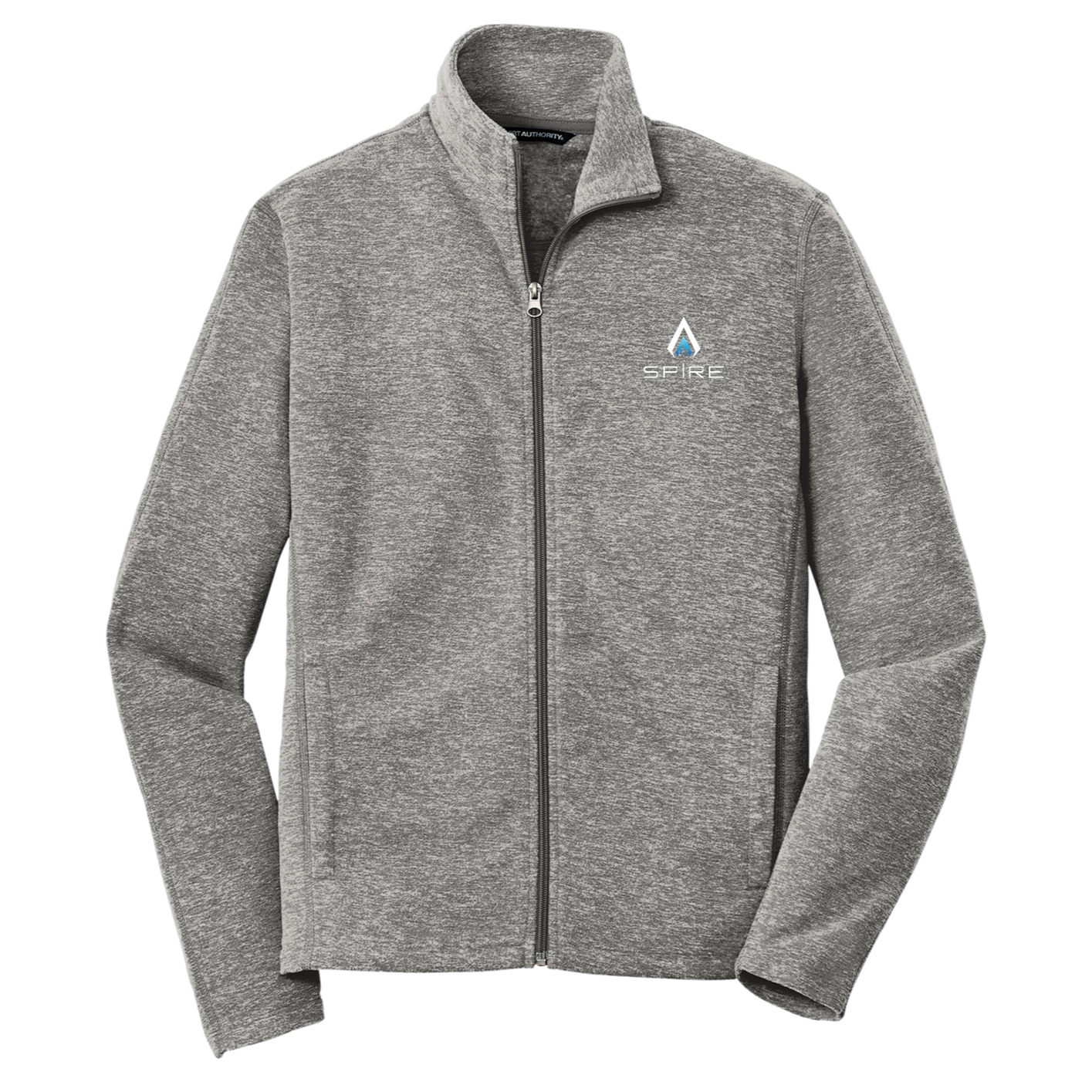 Port Authority® Heather Microfleece Full-Zip Jacket - Spire