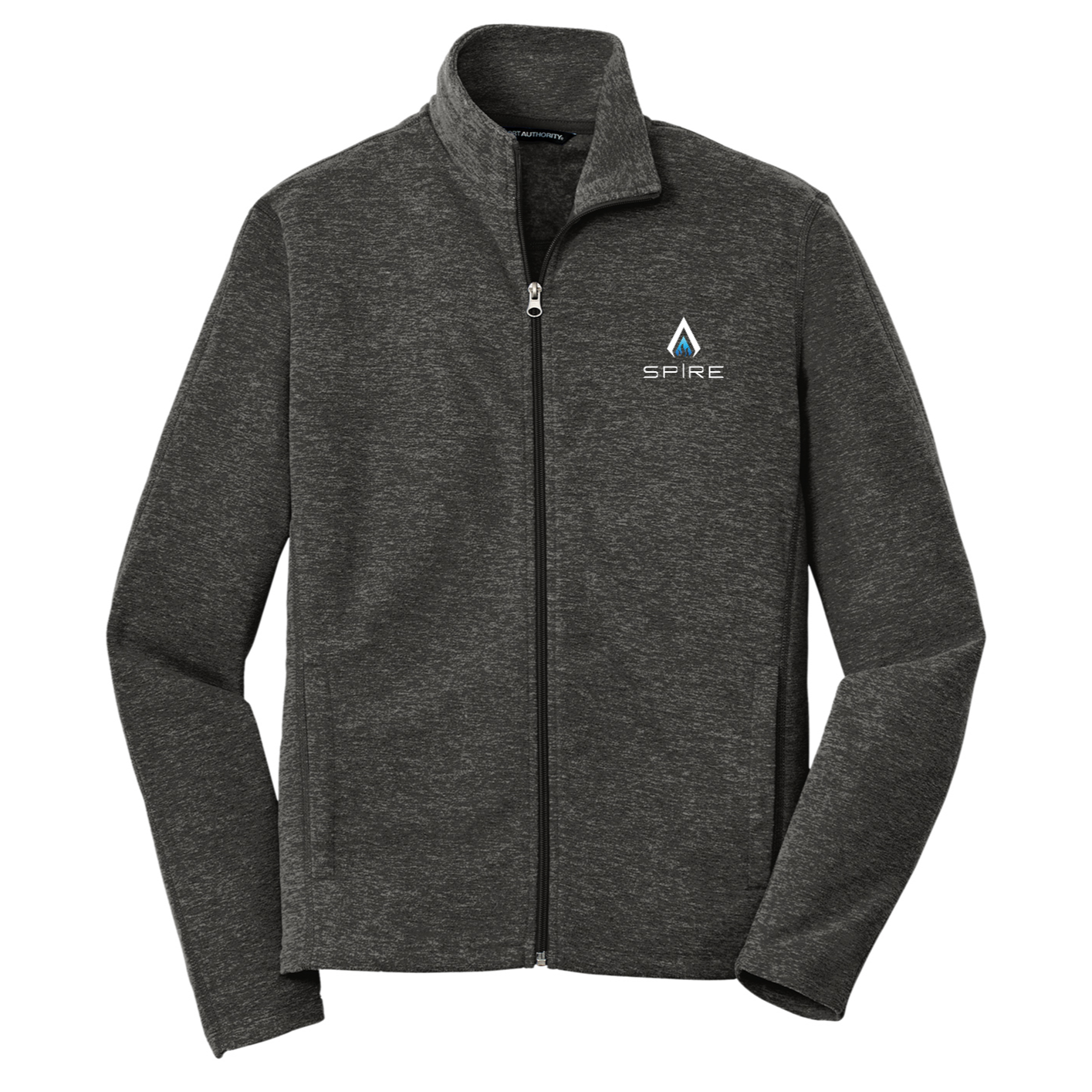 Port Authority® Heather Microfleece Full-Zip Jacket - Spire