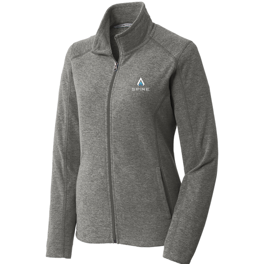 Port Authority® Women's Heather Microfleece Full-Zip Jacket - Spire